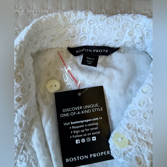 Mixed Media Eyelet Patchwork Print Fit‎ and Flare Dress. Size S - Picture 7 of 8